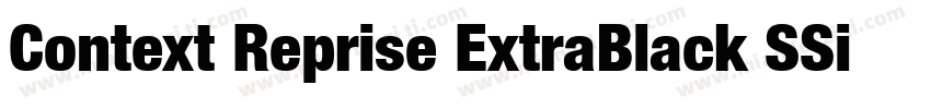 Context Reprise ExtraBlack SSi Extra Black字体转换